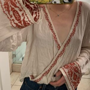 Surplice ecote blouse